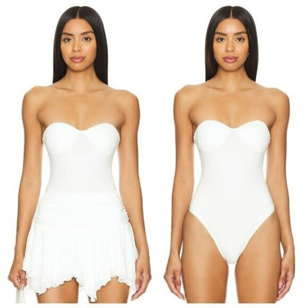 Superdown Stef Bustier Bodysuit - White